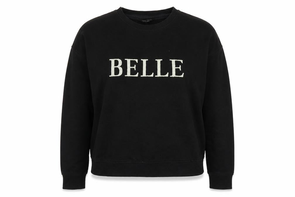 New Look Womens Black   Pullover Sweatshirt Size 10