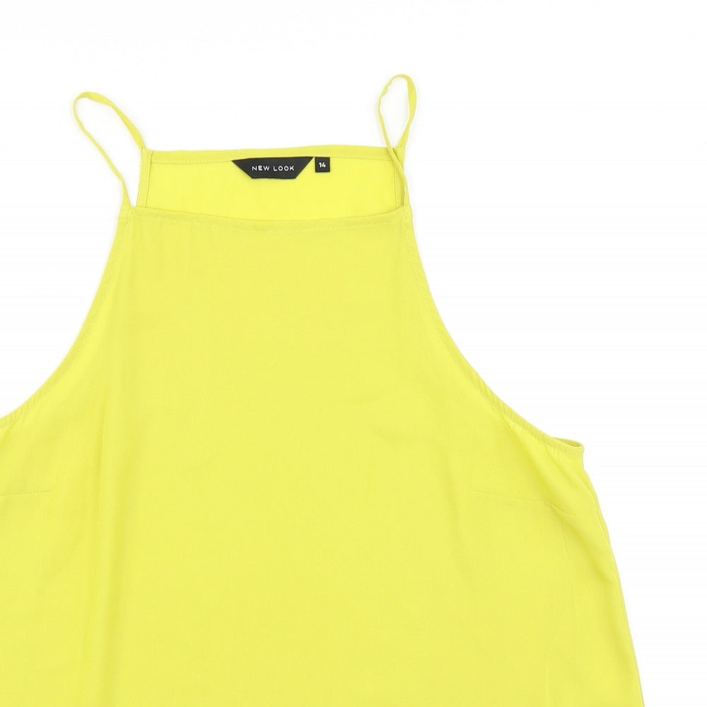 New Look Womens Yellow   Camisole Blouse Size 14