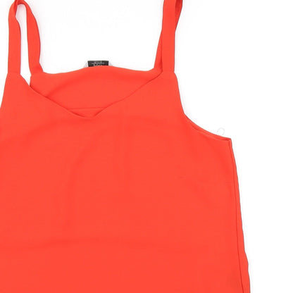Papaya Womens Red   Basic Blouse Size 10