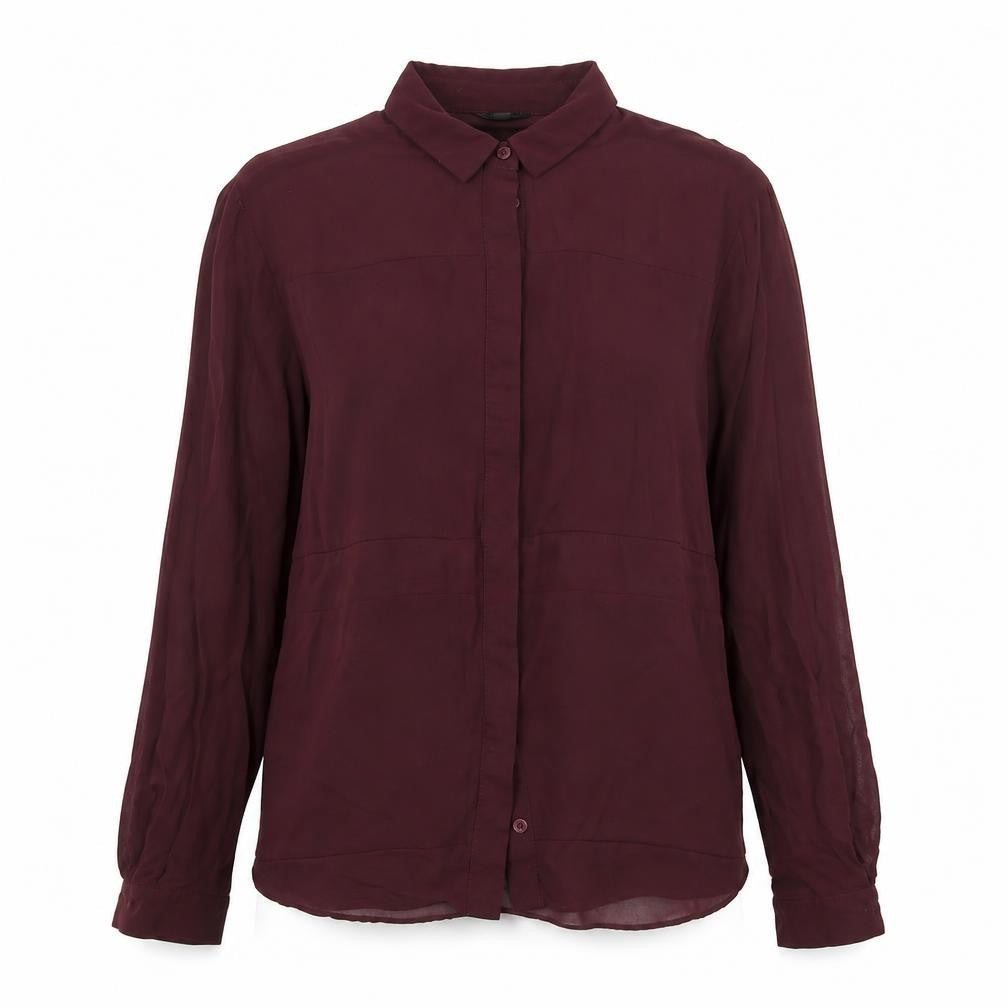Topshop Womens Purple   Basic Button-Up Size 8