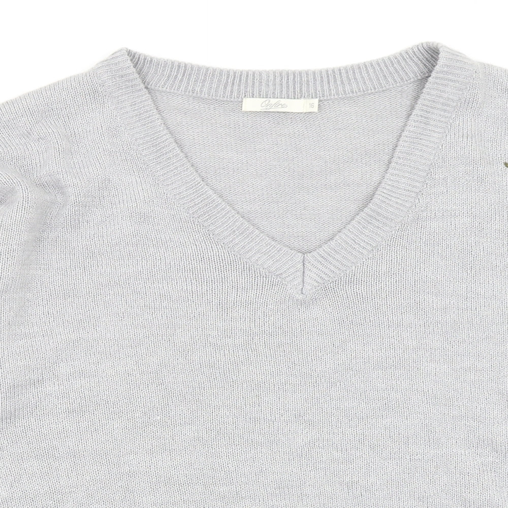 Onfire Womens Grey   Pullover Jumper Size 16