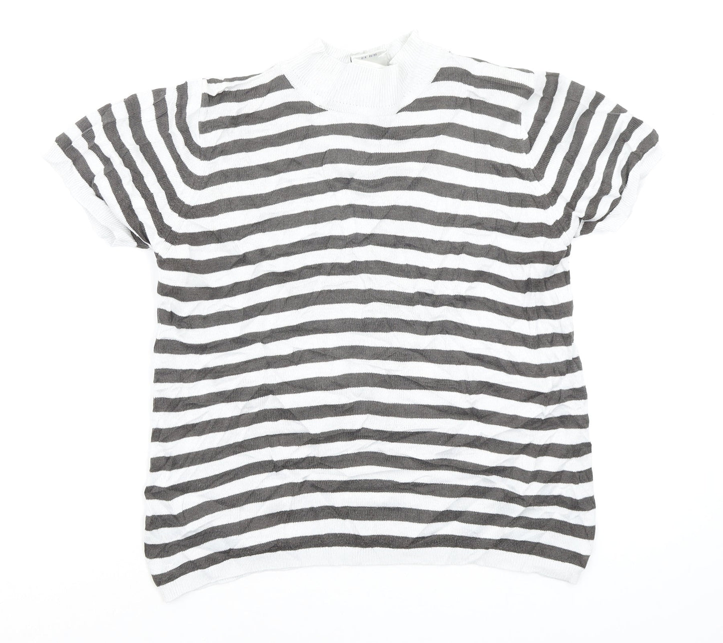 NEXT Womens Multicoloured Striped  Basic T-Shirt Size M