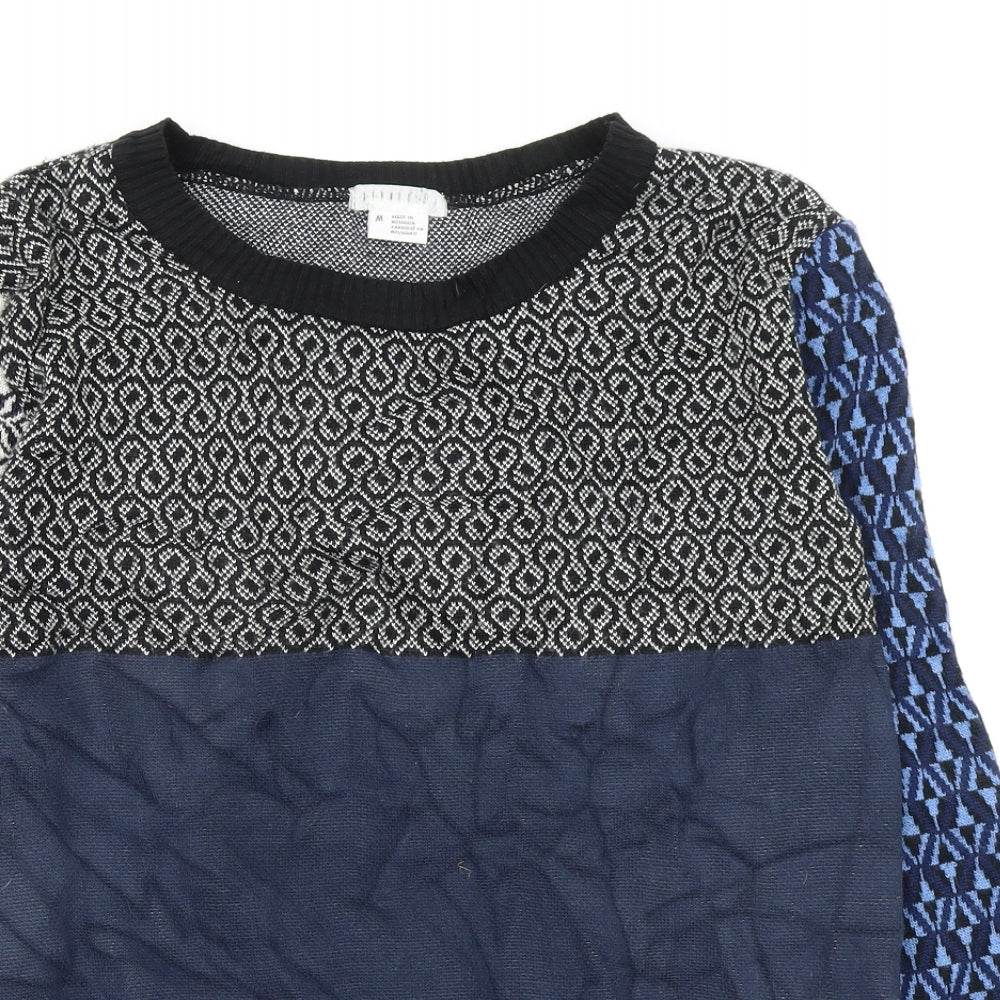Cooperative Womens Multicoloured Geometric  Pullover Jumper Size M
