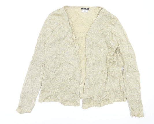 Berkertex Womens Gold   Cardigan Jumper Size 10