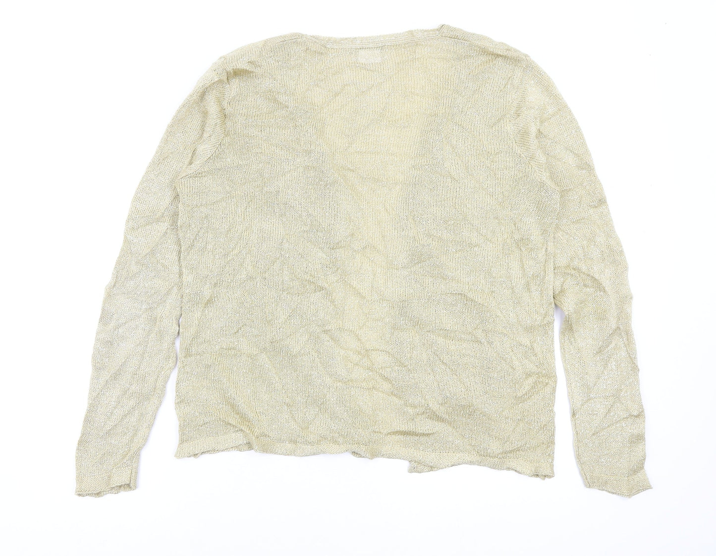 Berkertex Womens Gold   Cardigan Jumper Size 10