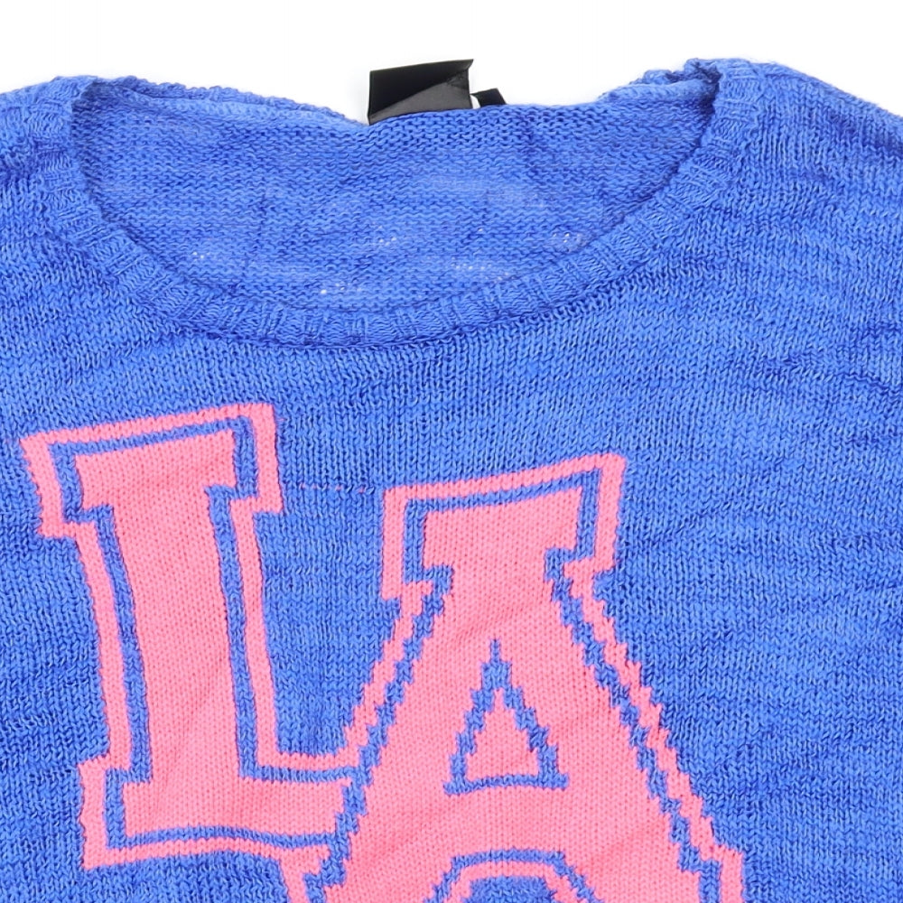 coolcat Womens Blue   Pullover Jumper Size S