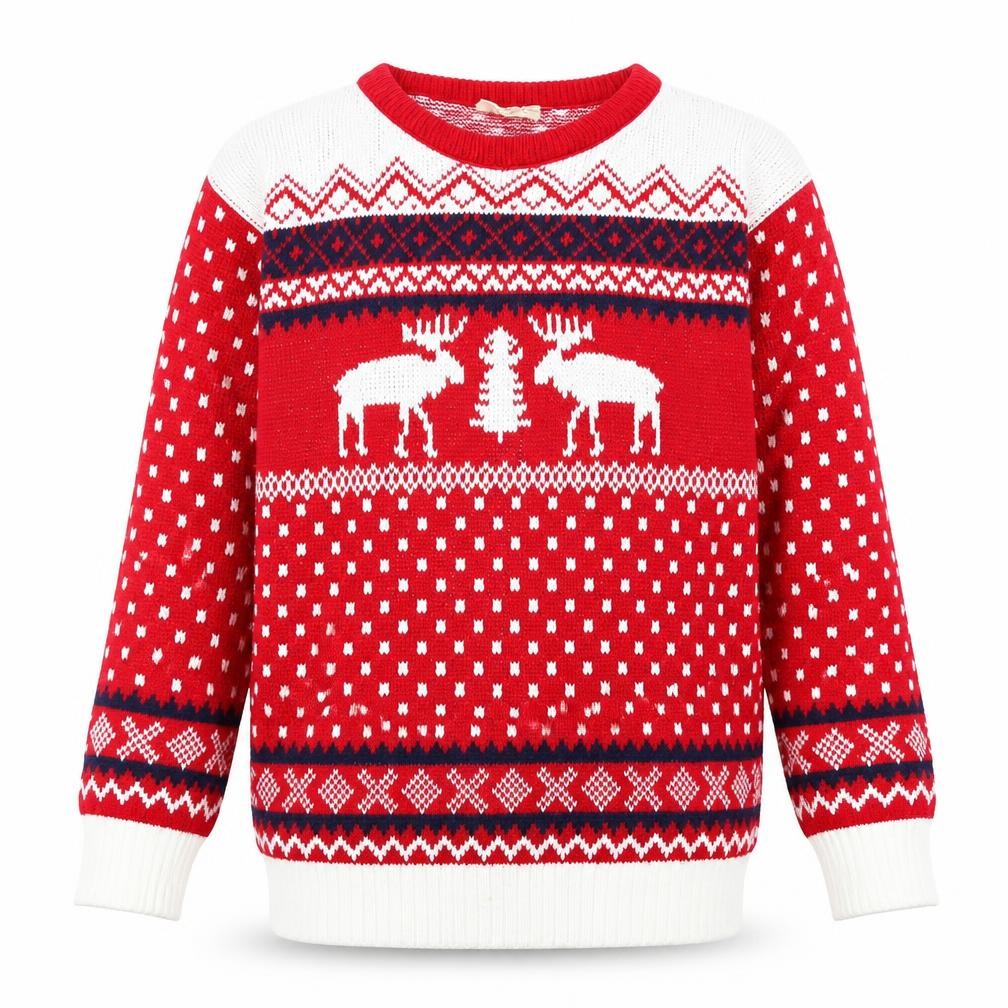 catch 22 Mens Multicoloured Geometric  Pullover Jumper Size S  - christmas