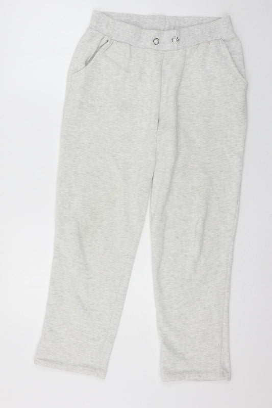 Peacocks Womens Grey  Jersey Jogger Trousers Size 10 L26 in