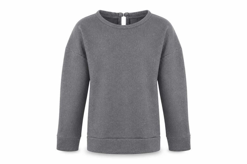 TU Girls Grey  Jersey Pullover Sweatshirt Size 7 Years