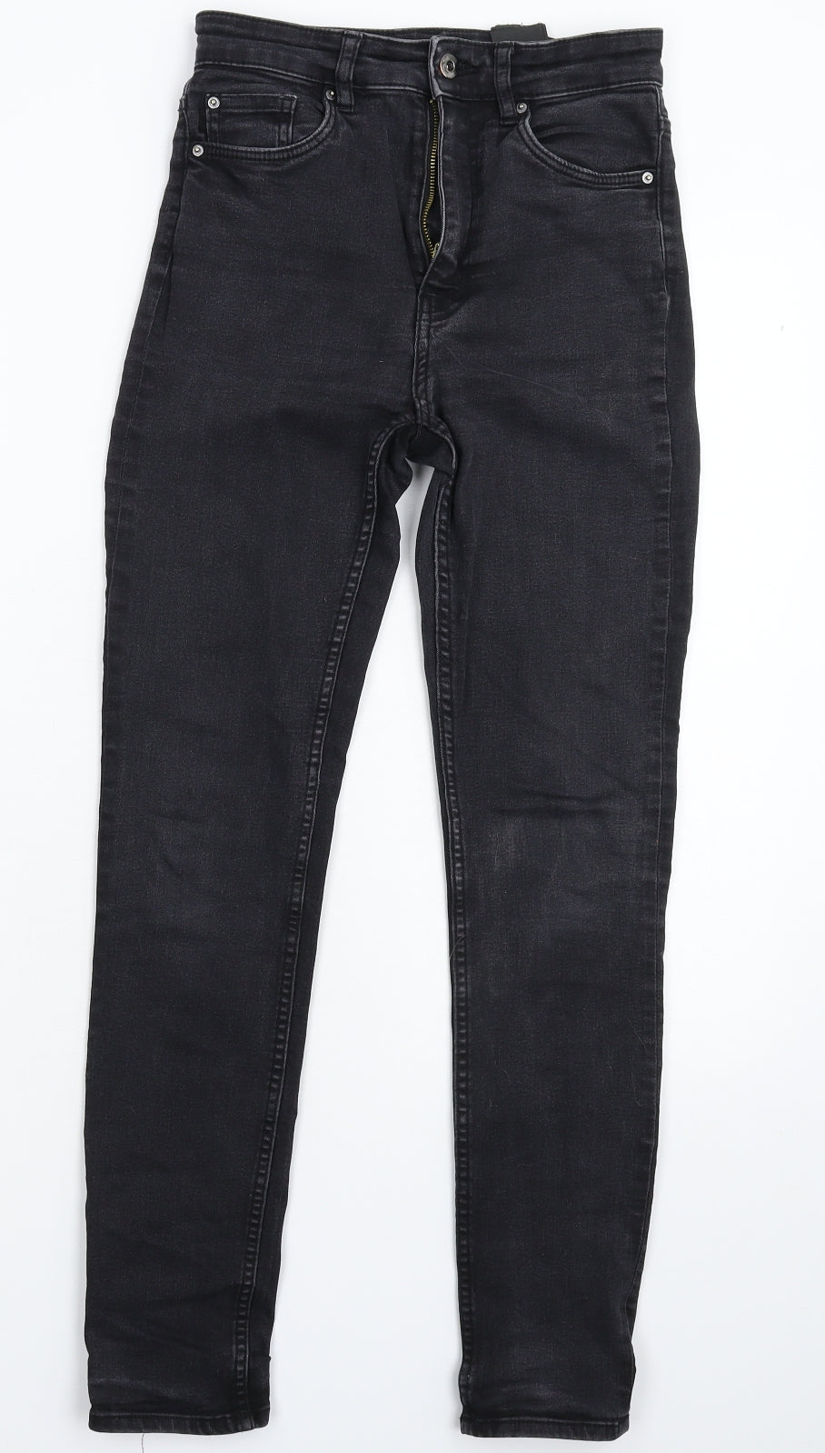 H&M Womens Black  Denim Jegging Jeans Size 6 L27 in