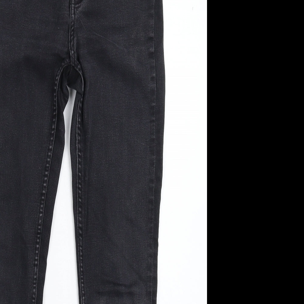 H&M Womens Black  Denim Jegging Jeans Size 6 L27 in