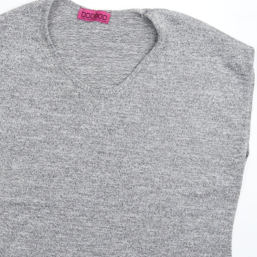 Boohoo Womens Grey   Basic Tank Size L