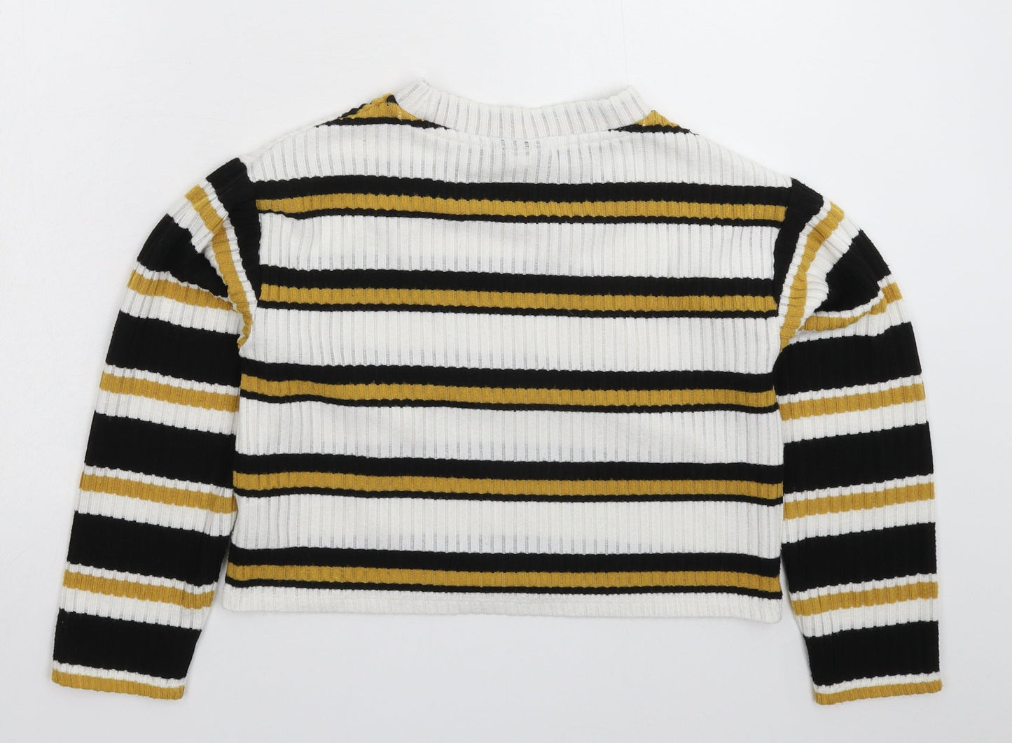 Topshop Womens Multicoloured Striped  Pullover Jumper Size 4