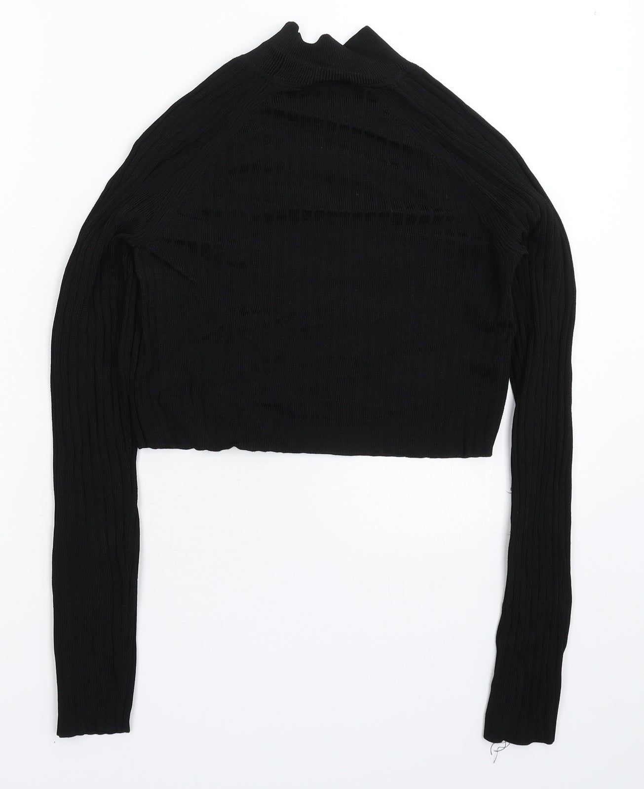 Topshop Womens Black  Knit Pullover Jumper Size 12
