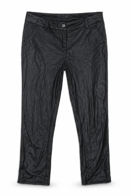 South Womens Black   Cropped Trousers Size 12 L23 in