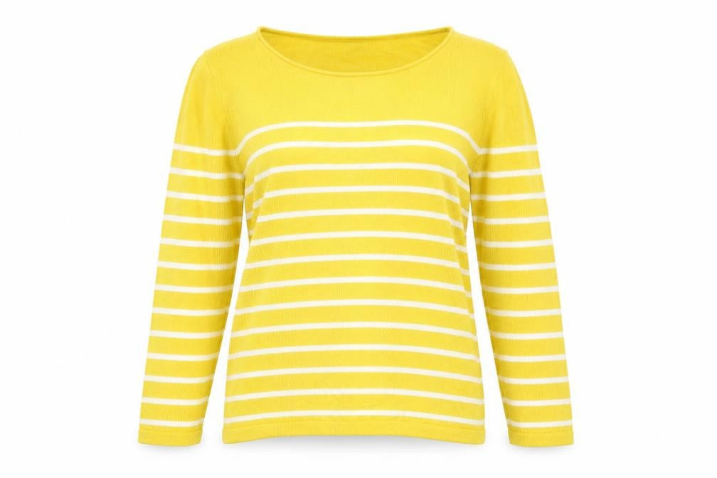 Old Navy Womens Yellow Striped Knit Pullover Jumper Size S