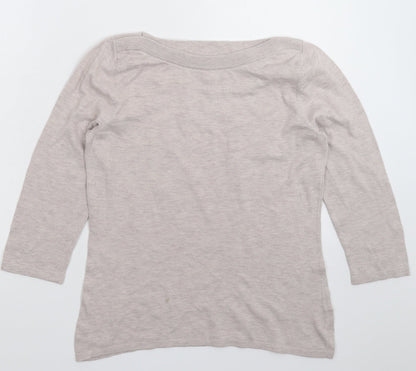 Next Womens Grey  Knit Pullover Jumper Size 10
