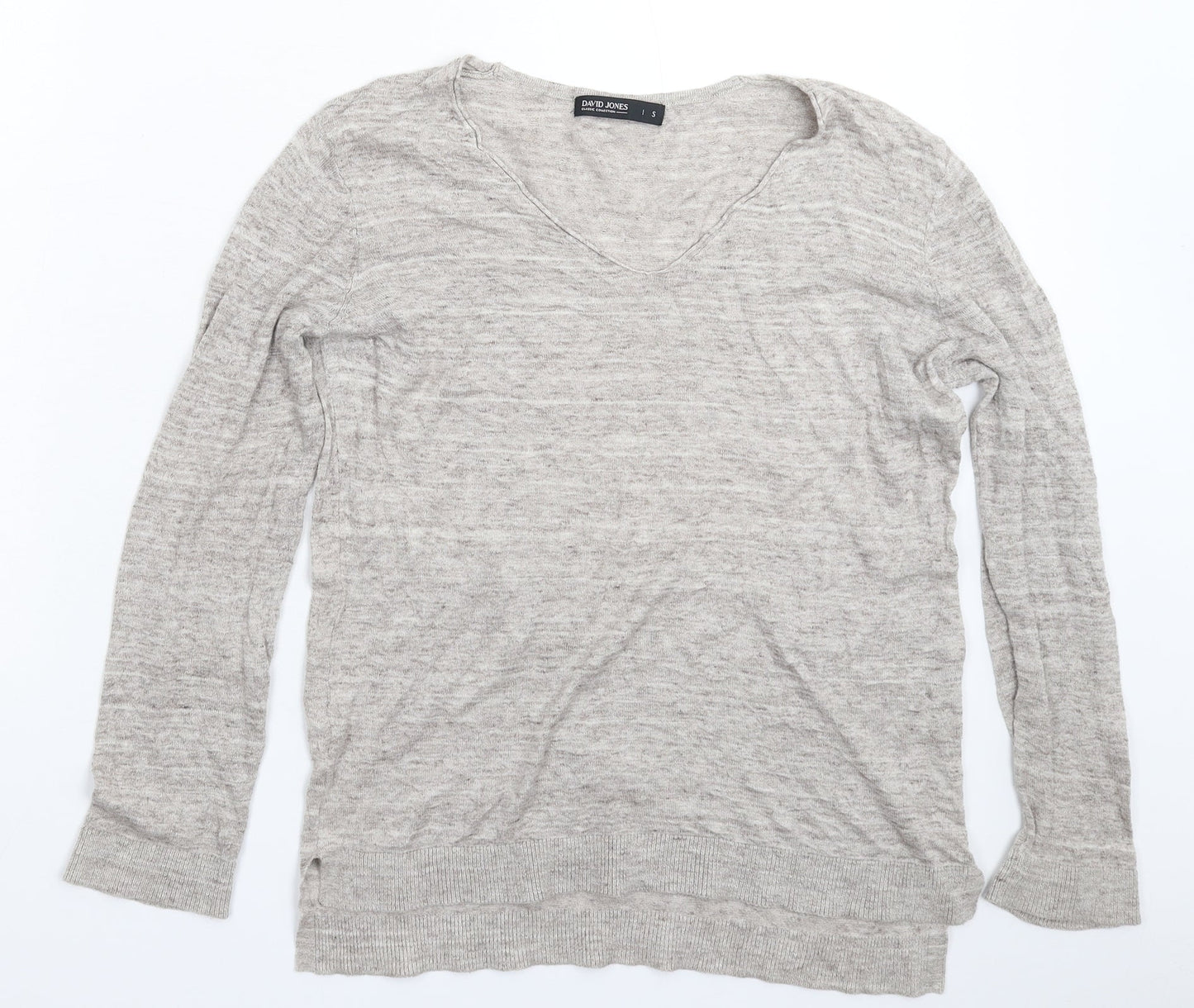 David Jones Womens Grey  Knit Pullover Jumper Size S