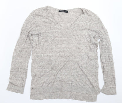David Jones Womens Grey  Knit Pullover Jumper Size S