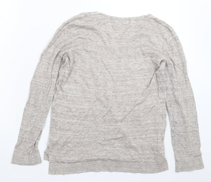 David Jones Womens Grey  Knit Pullover Jumper Size S