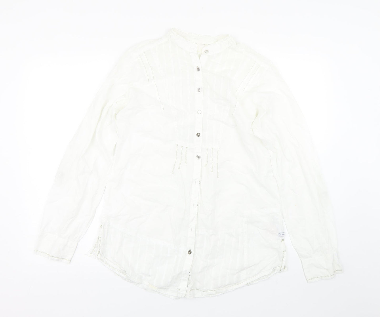 Preworn Womens White   Basic Button-Up Size 12