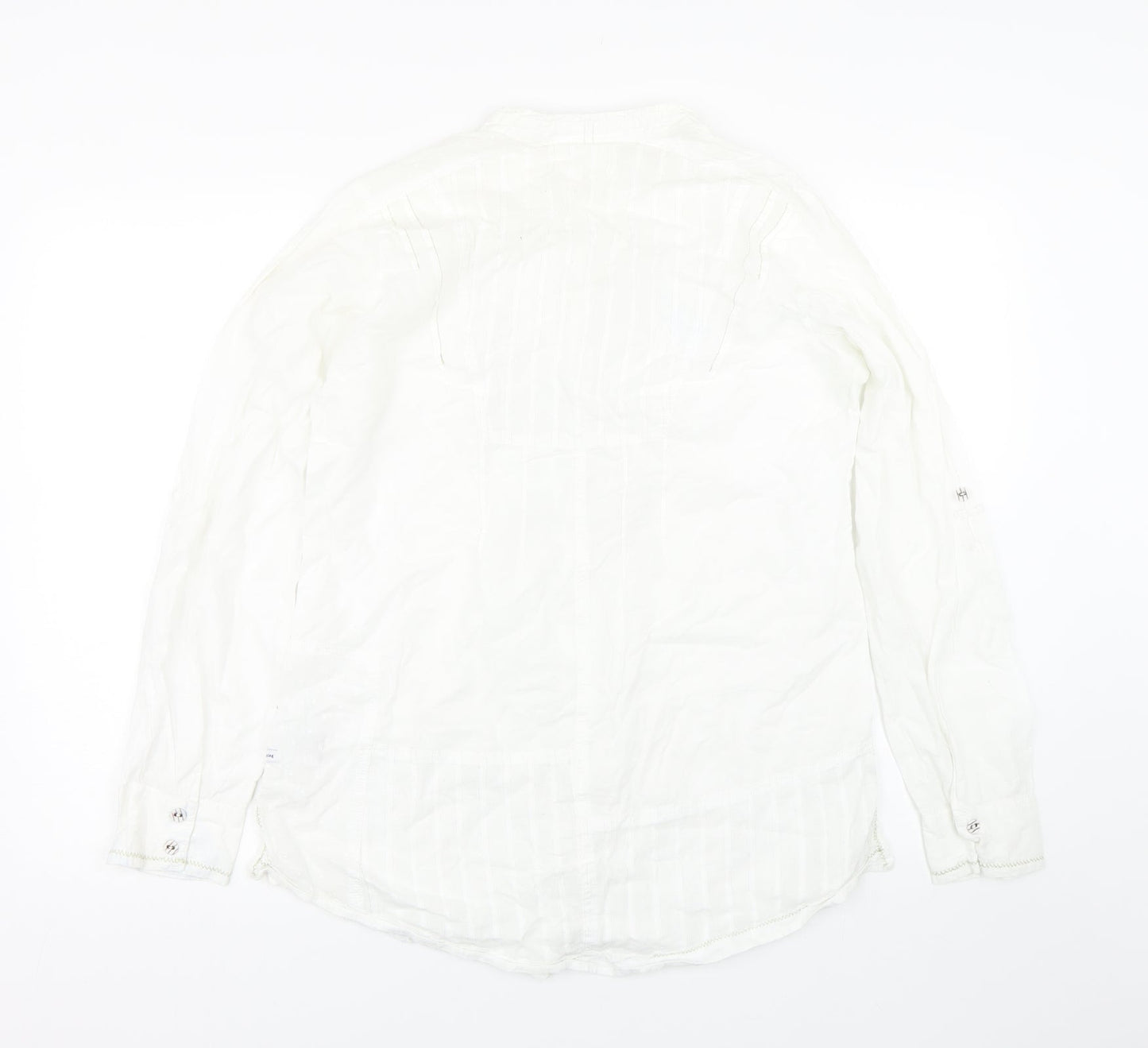 Preworn Womens White   Basic Button-Up Size 12