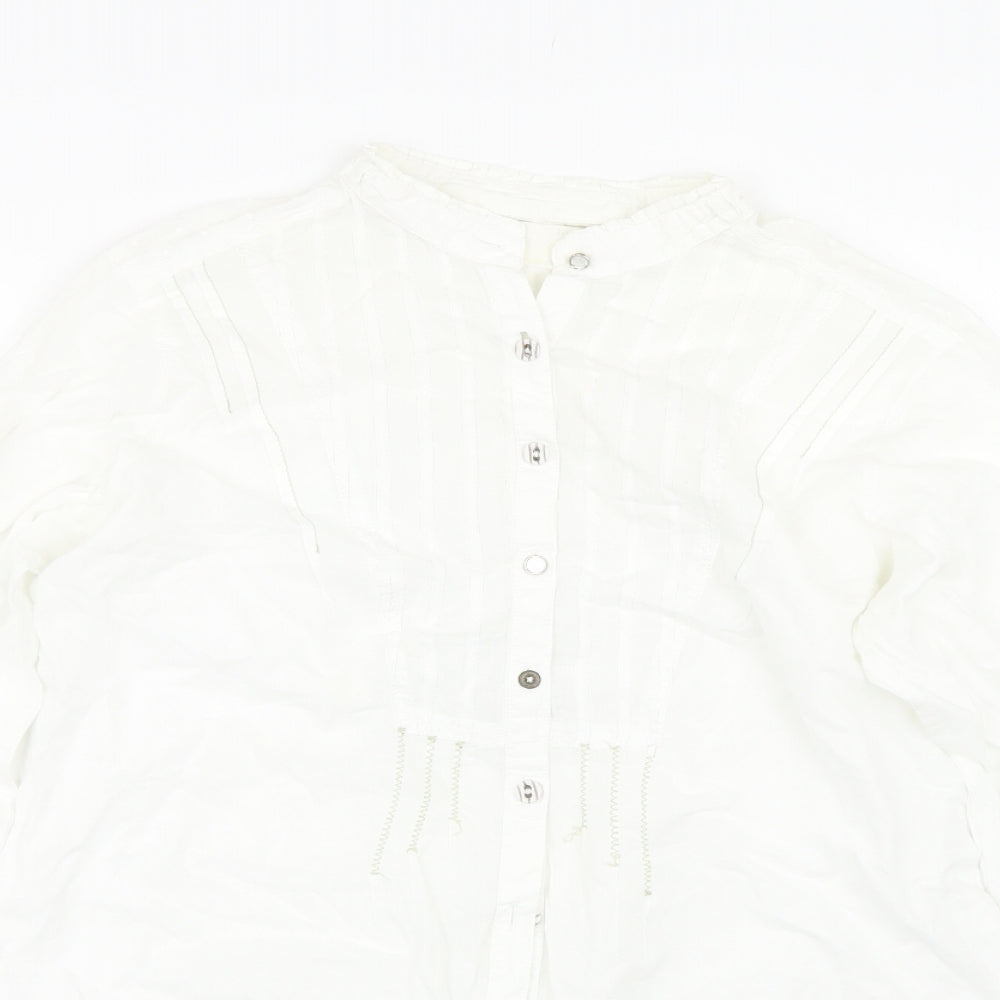 Preworn Womens White   Basic Button-Up Size 12