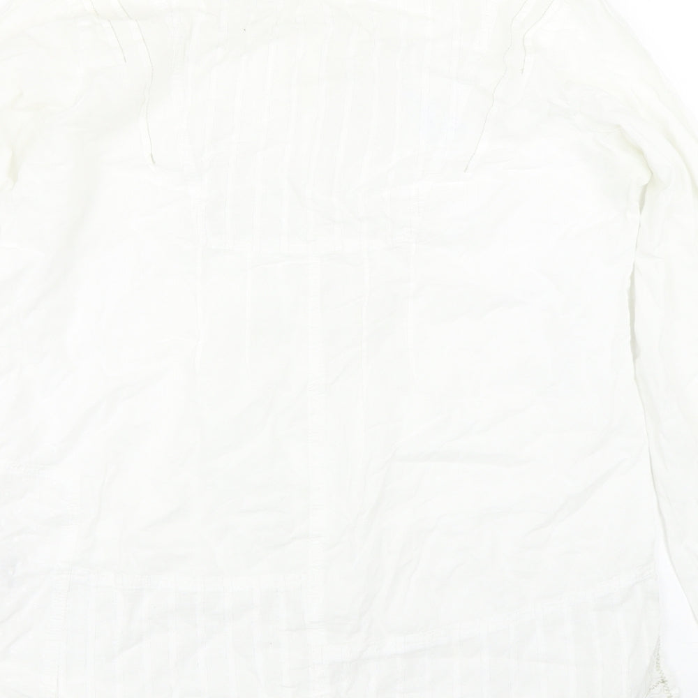 Preworn Womens White   Basic Button-Up Size 12