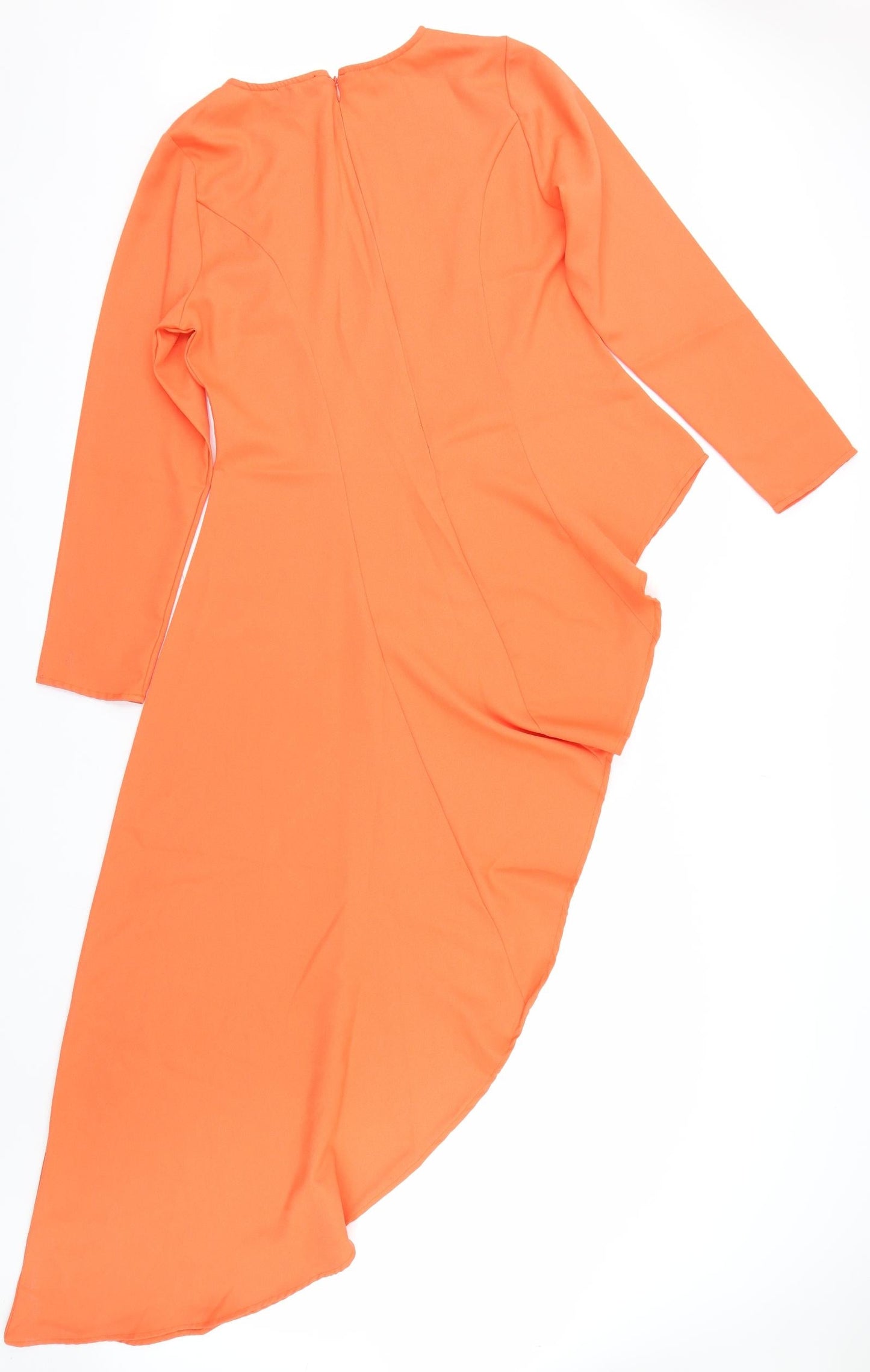 Verona Womens Orange  Rayon Fit & Flare  Size 2XL
