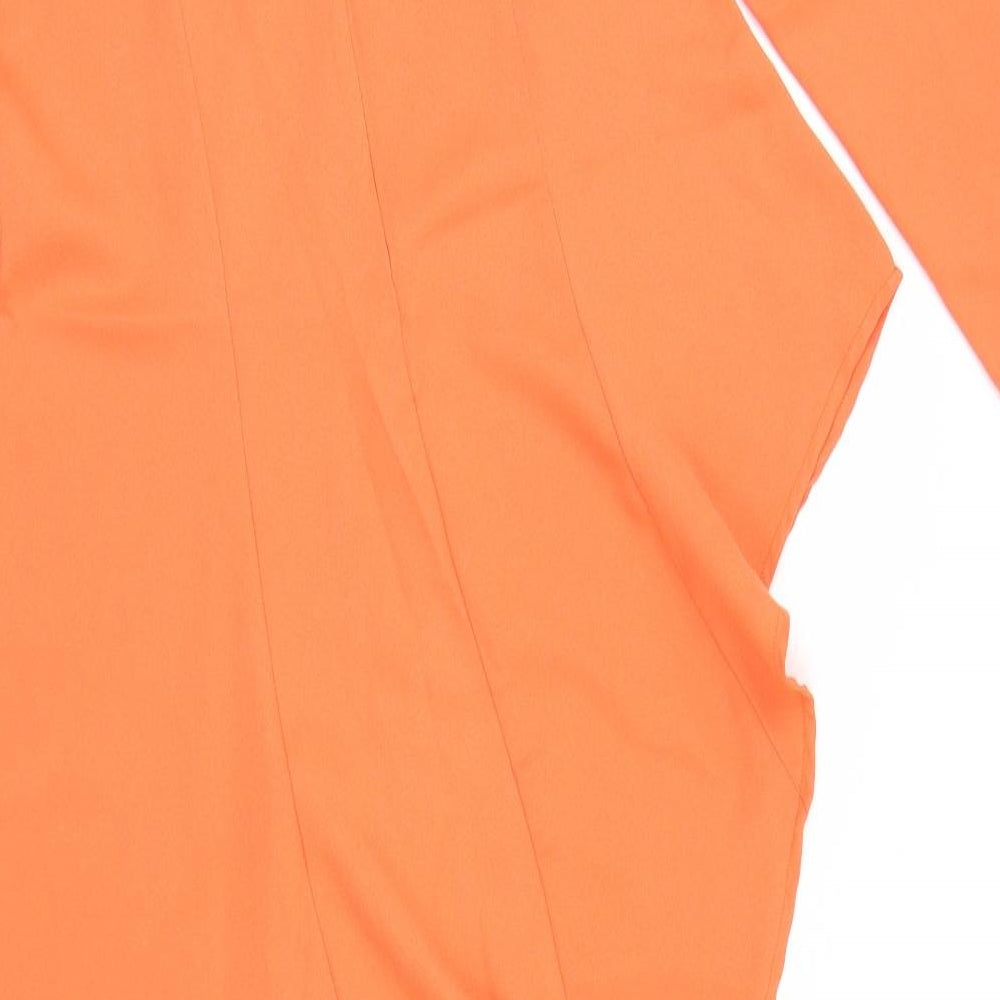 Verona Womens Orange  Rayon Fit & Flare  Size 2XL