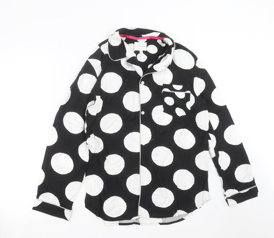 NEXT Womens Black Polka Dot  Top Pyjama Top Size 12