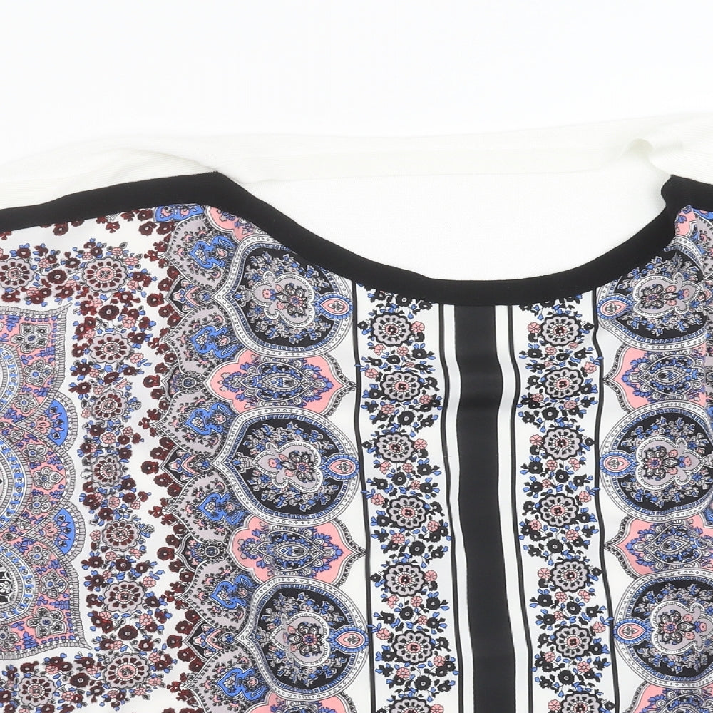 Oasis Womens Multicoloured Floral  Pullover Jumper Size L
