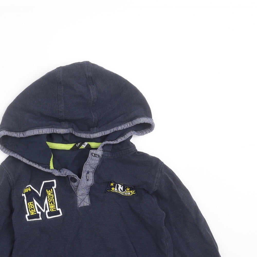George Boys Blue   Pullover Hoodie Size 4-5 Years