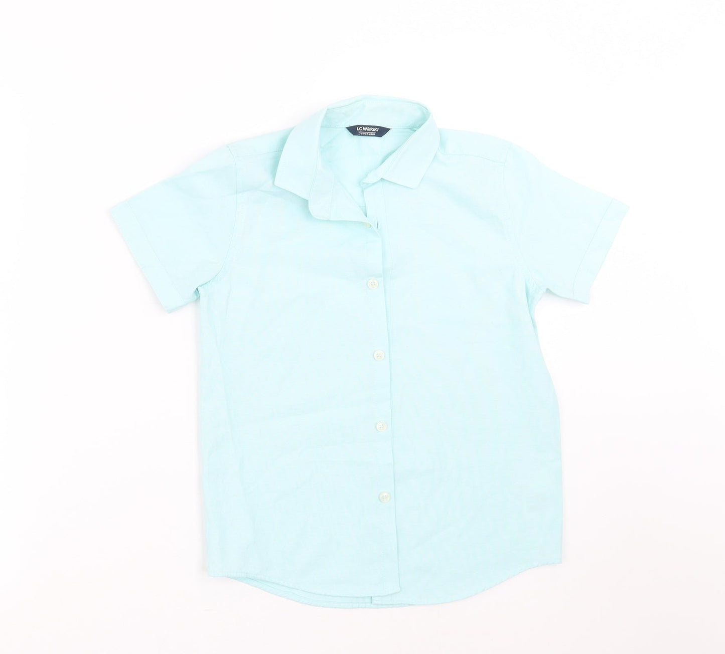 LC Waikiki Boys Green   Basic Button-Up Size 7-8 Years