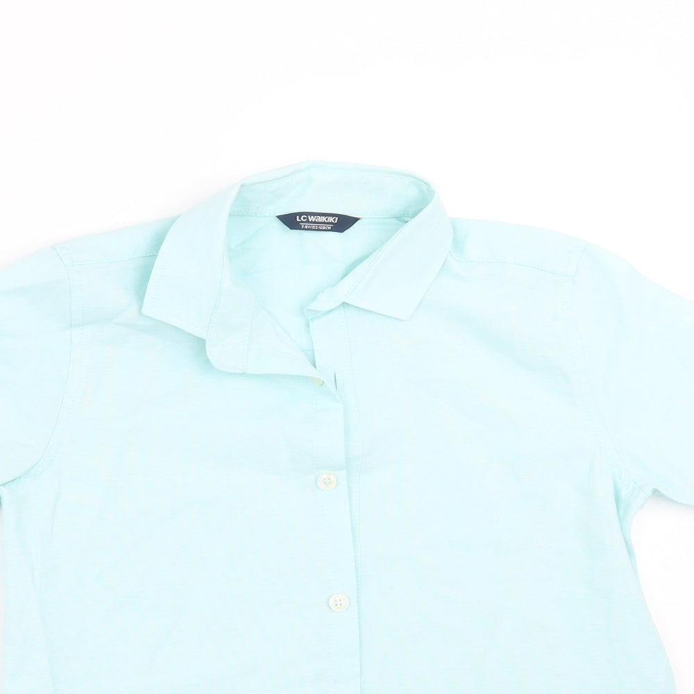 LC Waikiki Boys Green   Basic Button-Up Size 7-8 Years