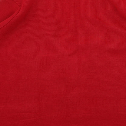 Bonmarché Womens Red Cardigan Jumper Size M