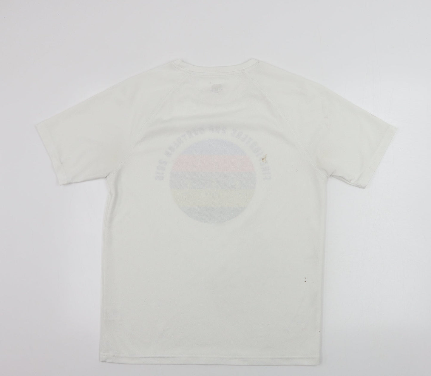 Fruit of the Loom  Womens White   Basic T-Shirt Size M