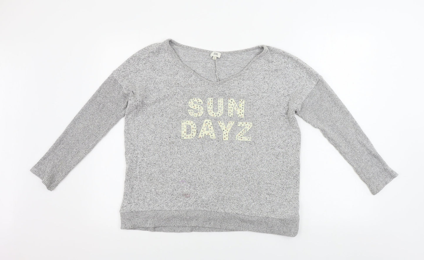 river island  Womens Grey   Pullover Jumper Size XS