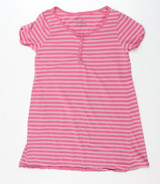 Preworn  Womens Pink Striped  A-Line  Size L