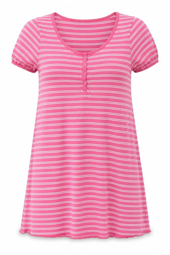 Preworn  Womens Pink Striped  A-Line  Size L