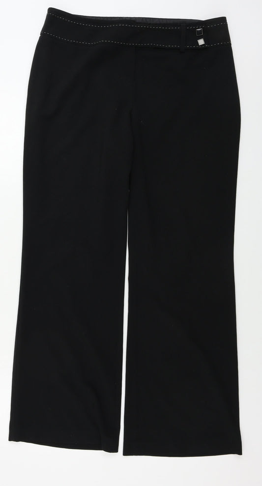 Marks and Spencer  Womens Black   Trousers  Size 14 L29 in