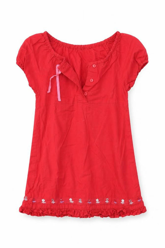 George Girls Red   T-Shirt Dress  Size 2-3 Years