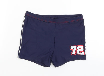 Tu Girls Blue   Compression Shorts Size 9 Years