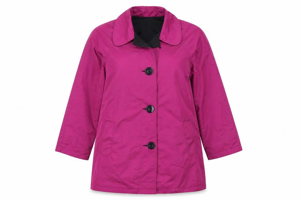 Centrigrade Womens Purple   Rain Coat Coat Size M