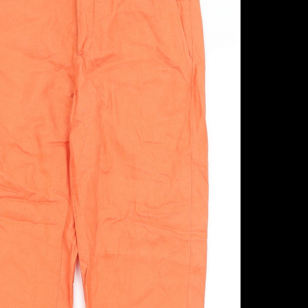 In Wear Womens Orange   Cropped Trousers Size 8 L24 in