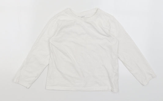 Primark Girls White   Basic T-Shirt Size 6-7 Years