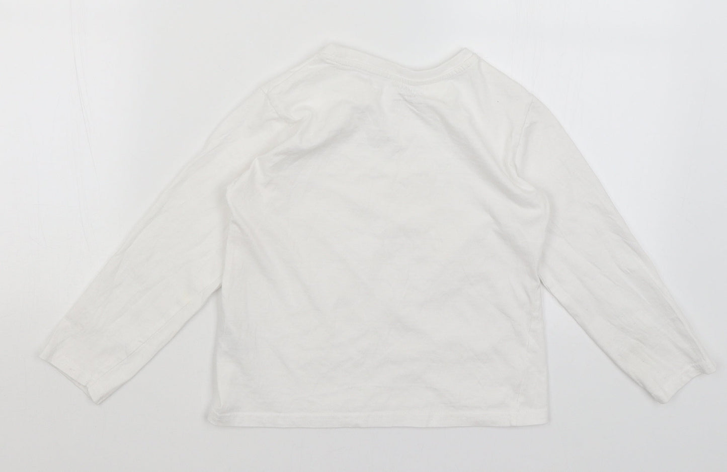 Primark Girls White   Basic T-Shirt Size 6-7 Years