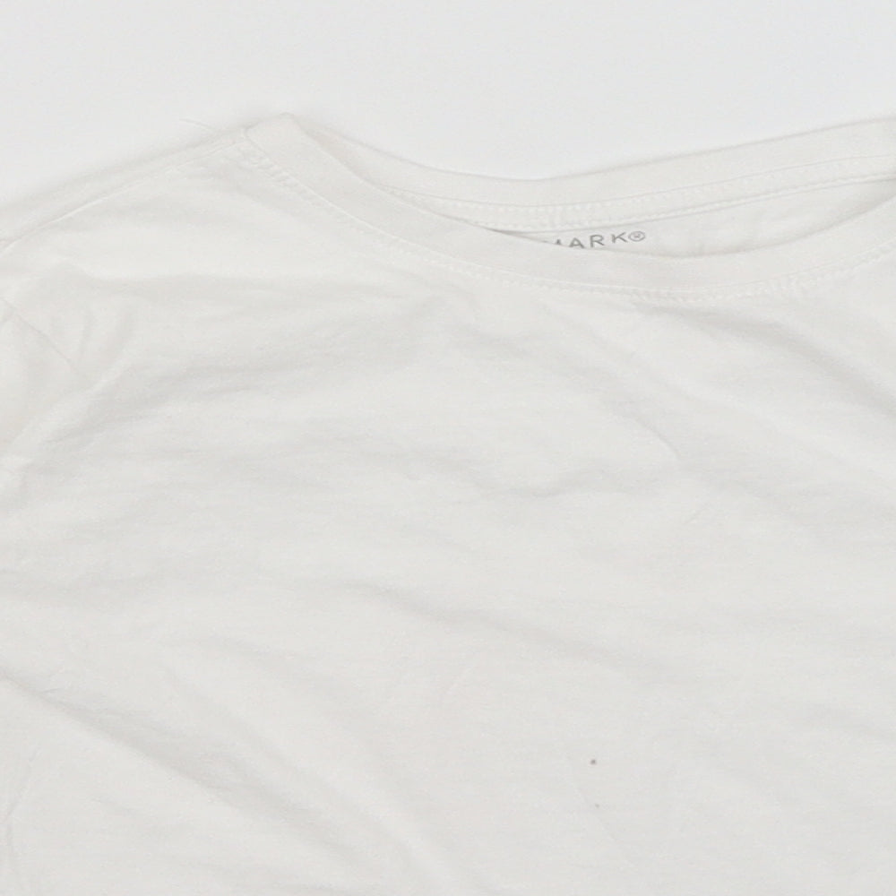 Primark Girls White   Basic T-Shirt Size 6-7 Years