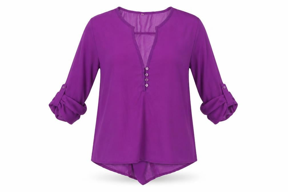 Preworn Womens Purple   Basic Blouse Size S