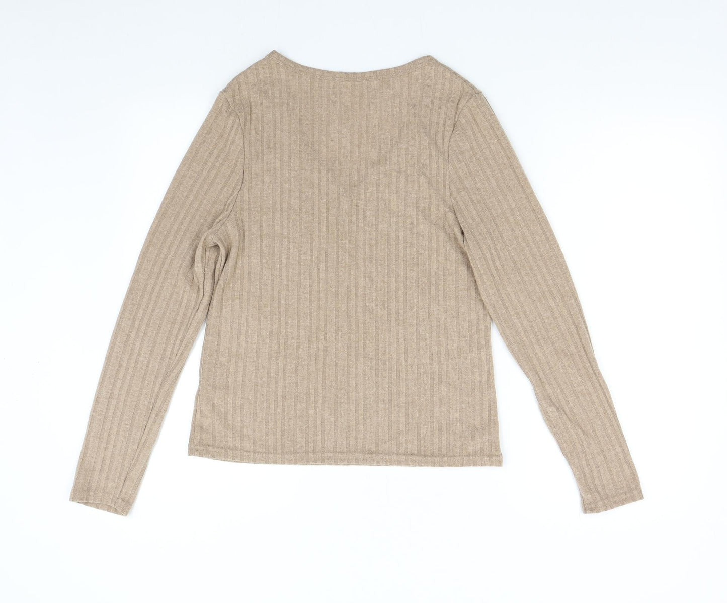Primark Womens Brown  Knit Pullover Jumper Size S